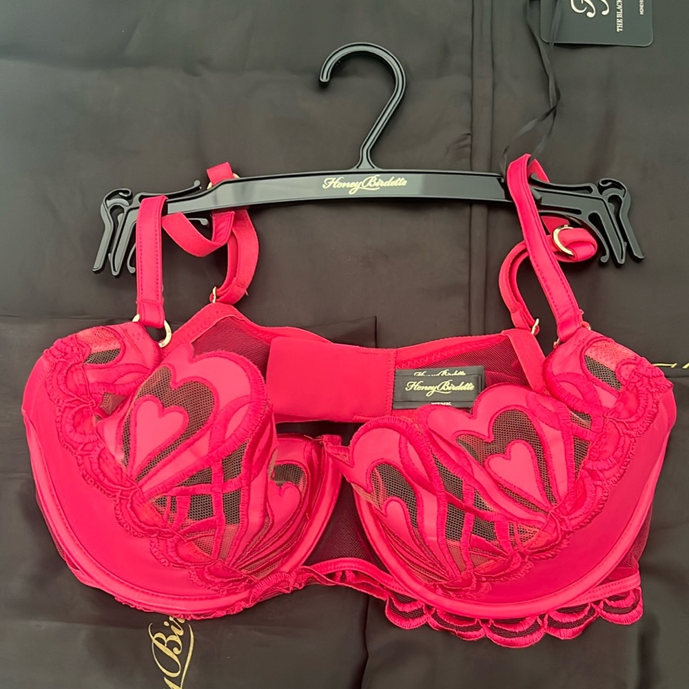 Honey Birdette Red Heart Set